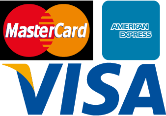 MasterCard・VISA・AMERICANEXPRESSでの決済に対応しています
